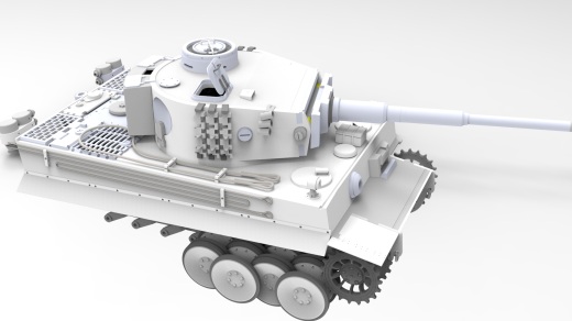 Panzer IV四号中型坦克1比16模型3D打印图纸 STL格式缩略图